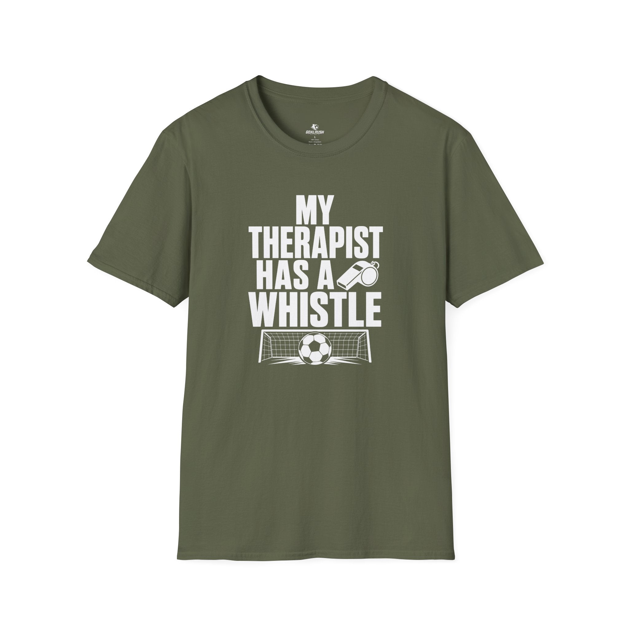 My Therapist Has A Whistle Funny Soccer T-Shirt