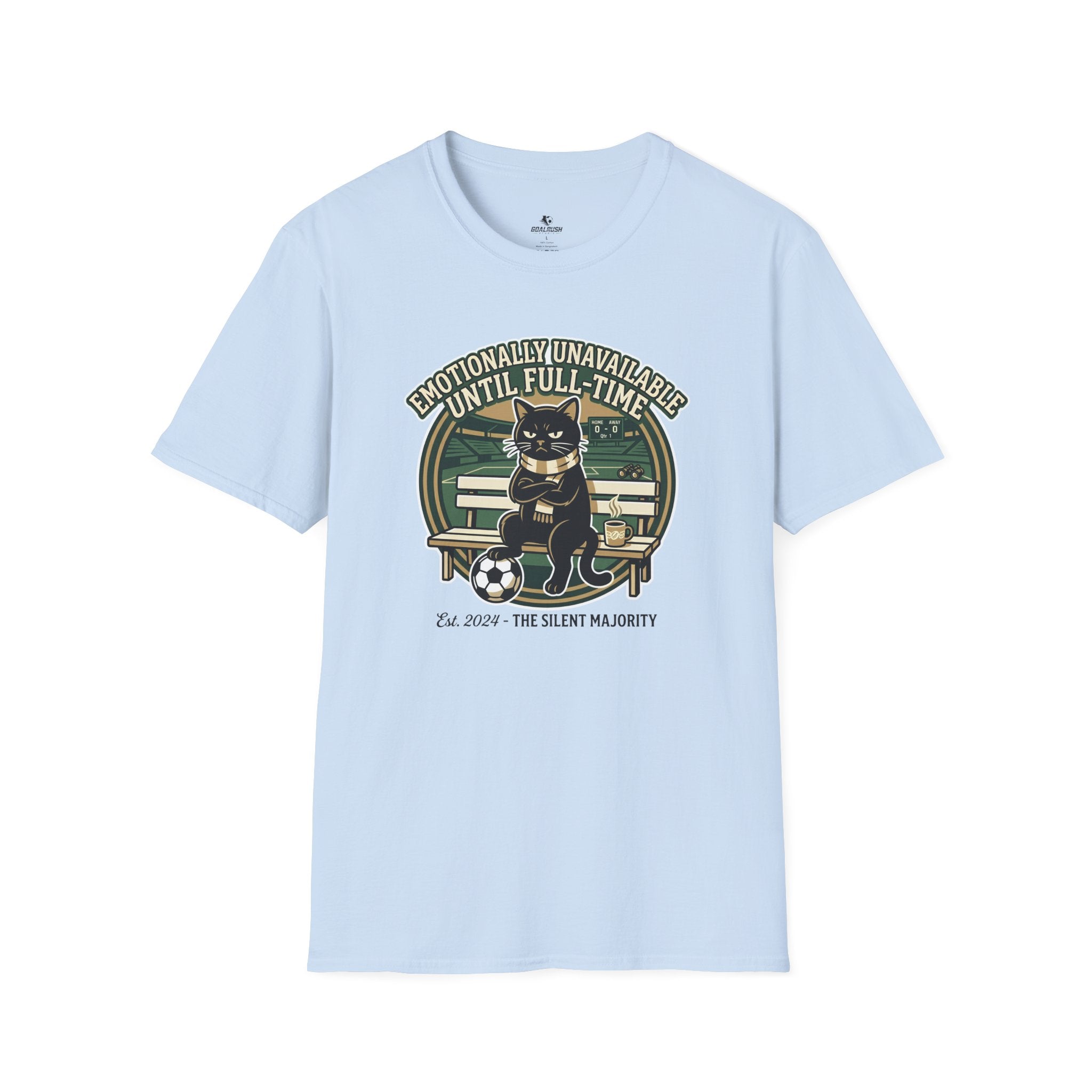 Cat - Emotionally Unavailable Until Full-Time Soccer T-Shirt