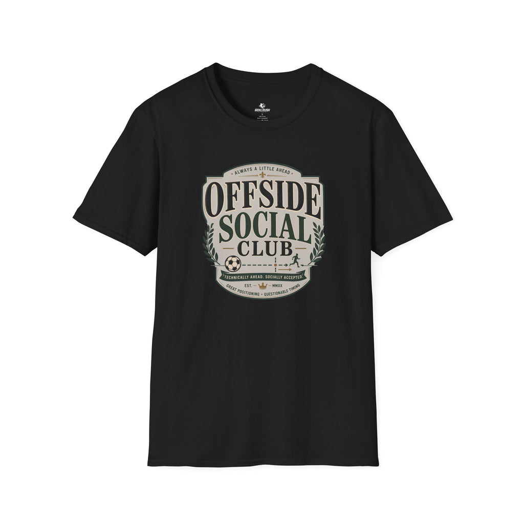 Offside Social Club Funny Soccer T-Shirt