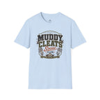 Muddy Cleats Social Club  Funny Soccer T-Shirt