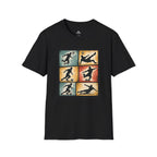 Six Moves Vintage Soccer Silhouette Graphic T-Shirt