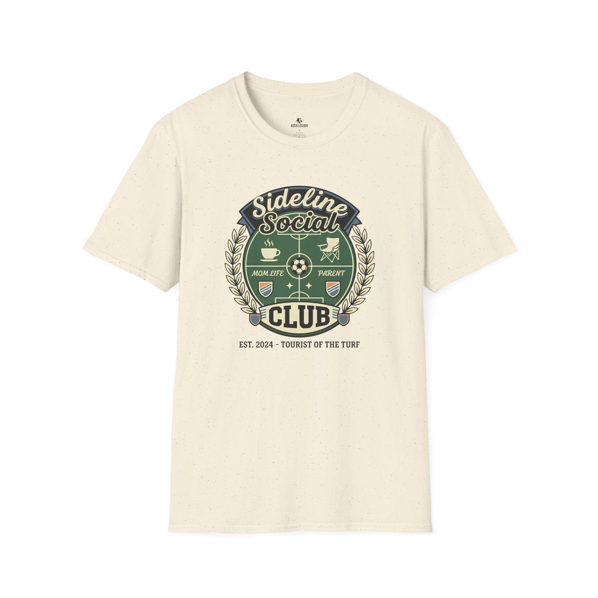 Sideline Social Club Funny Soccer T-Shirt