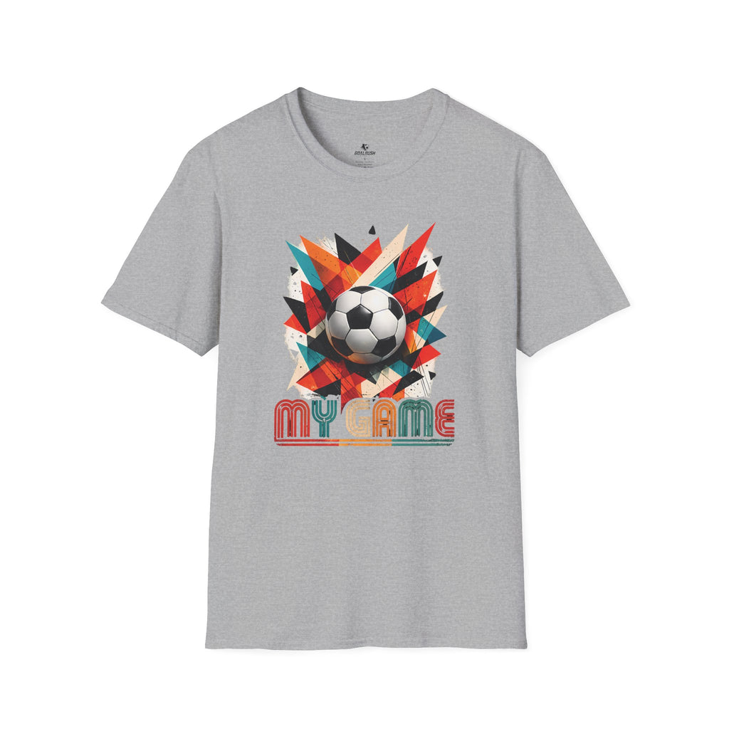 My Game Retro Geometric Soccer T-Shirt