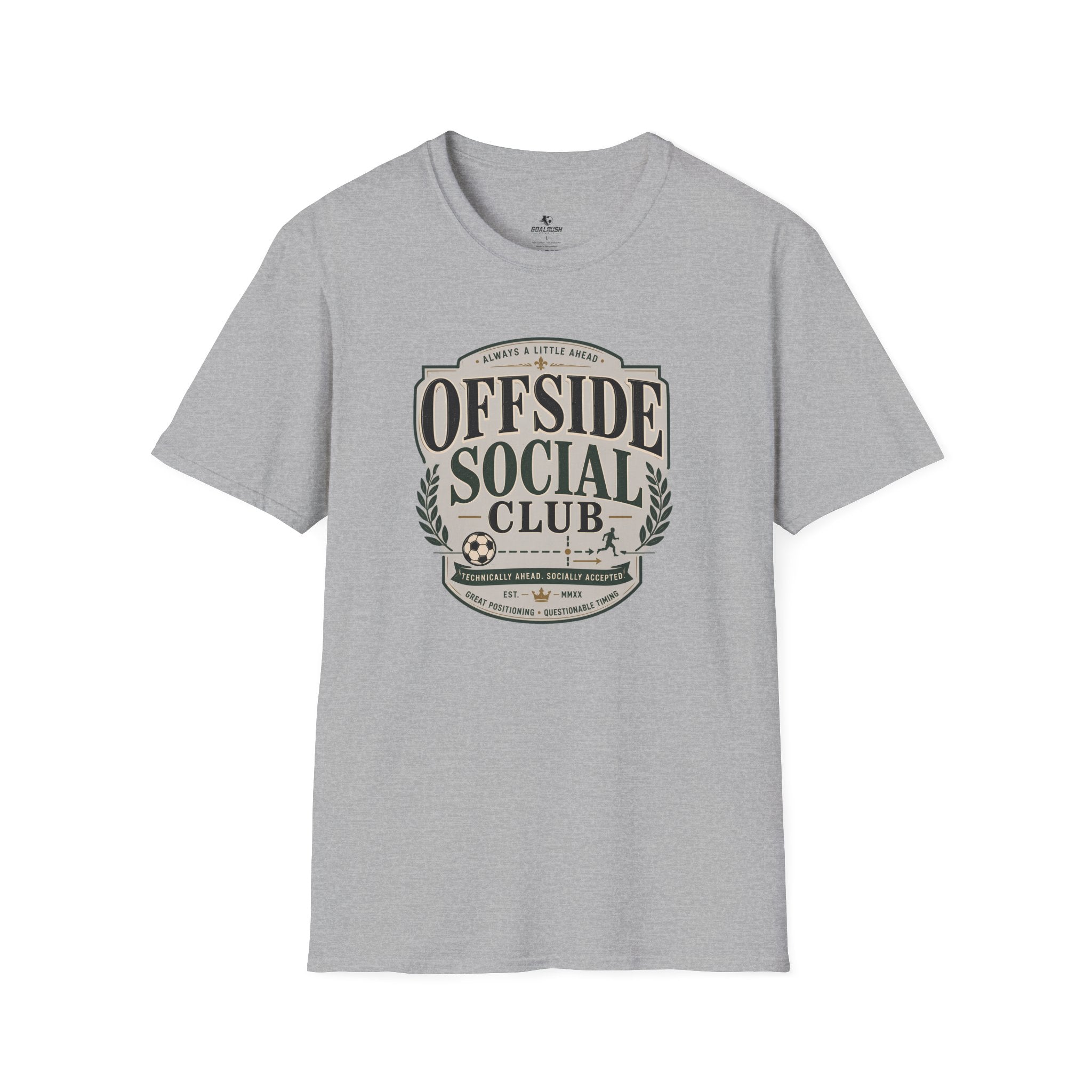 Offside Social Club Funny Soccer T-Shirt