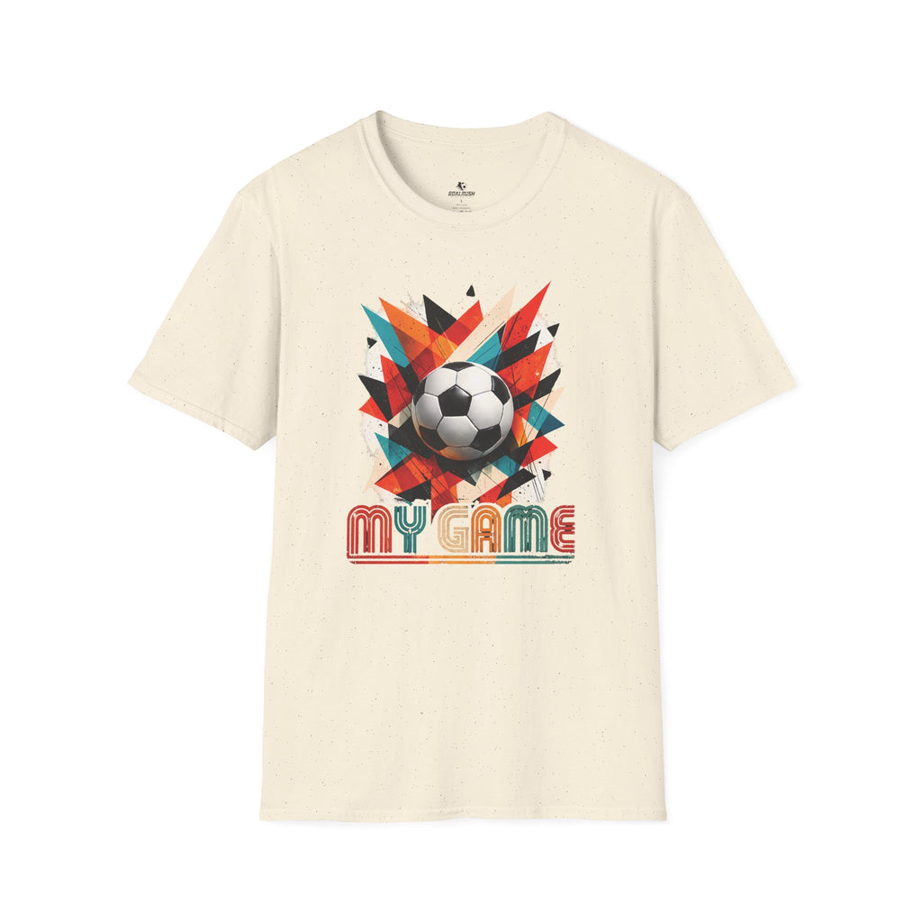 My Game Retro Geometric Soccer T-Shirt