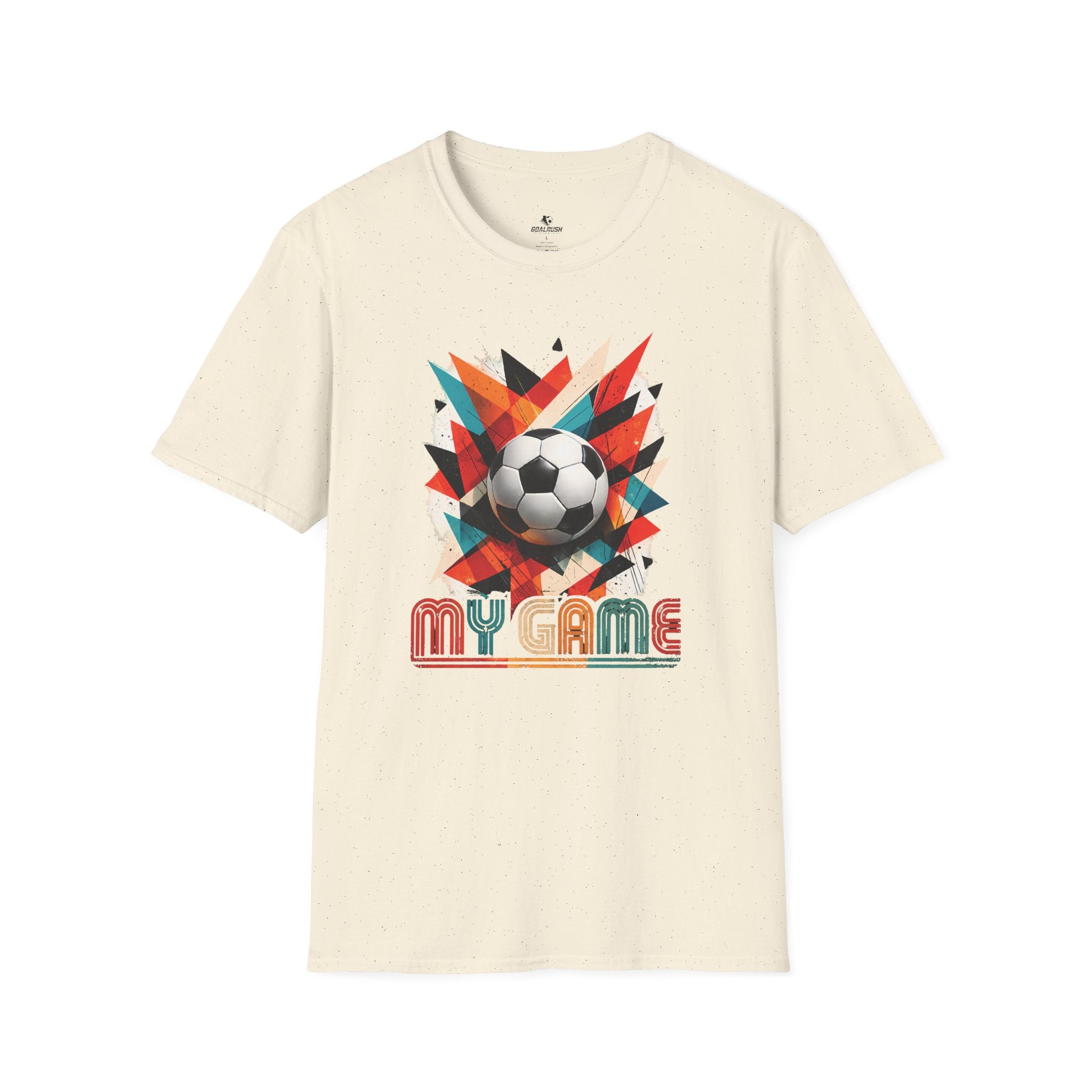 My Game Retro Geometric Soccer T-Shirt