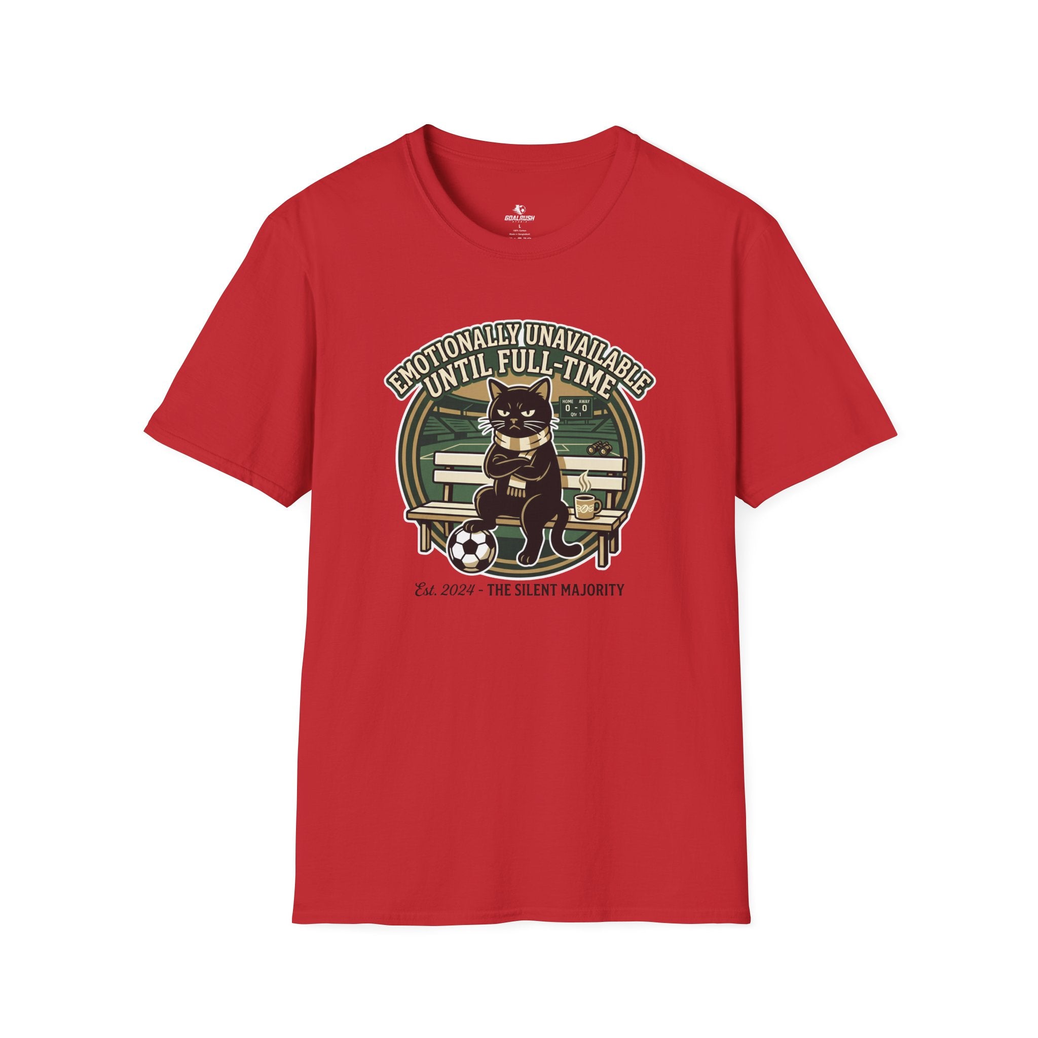 Cat - Emotionally Unavailable Until Full-Time Soccer T-Shirt