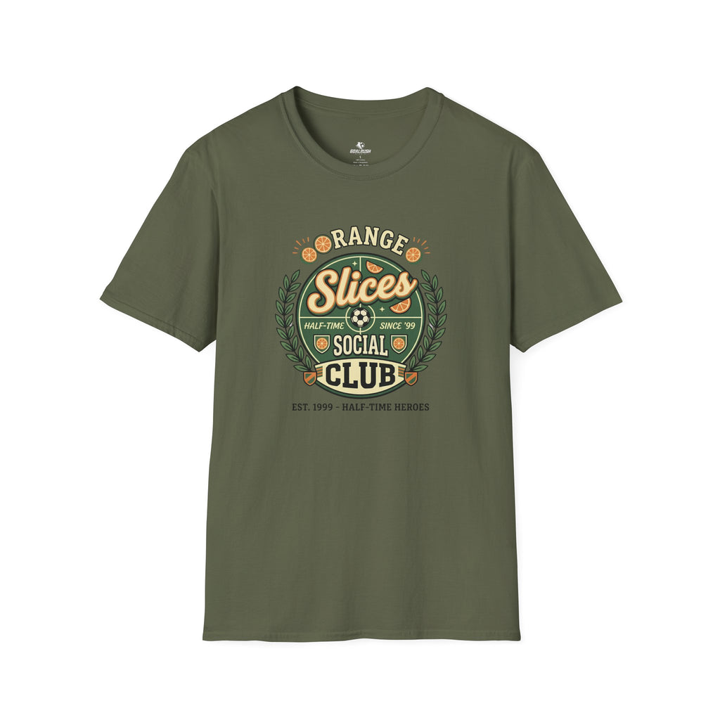 Orange Slices Social Club Funny Soccer T-Shirt