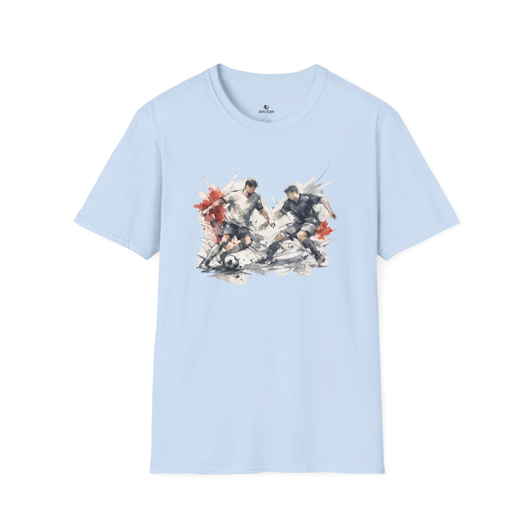 Watercolour Art Soccer Players T-Shirt