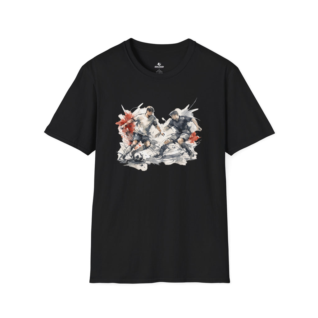 Watercolour Art Soccer Players T-Shirt