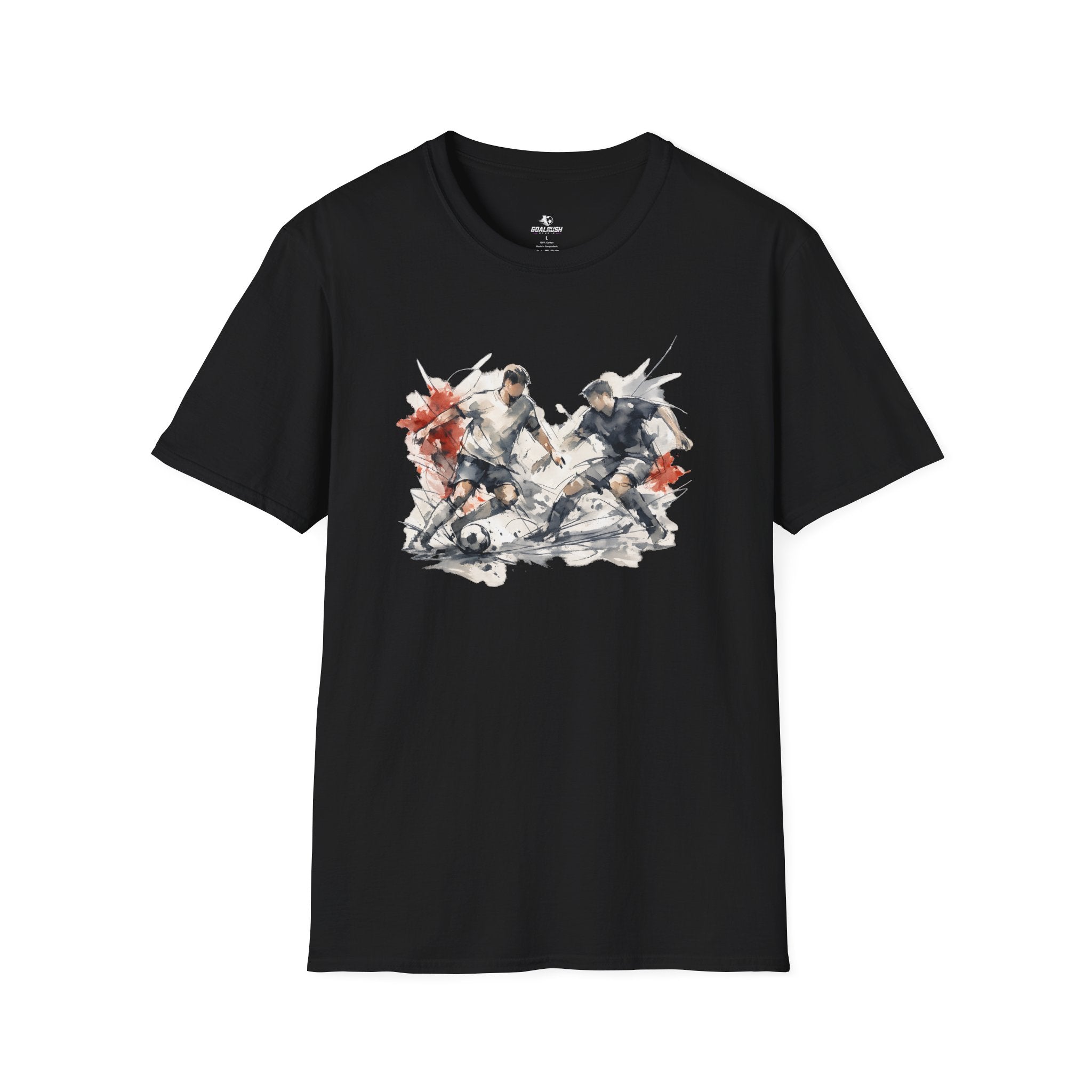 Watercolour Art Soccer Players T-Shirt
