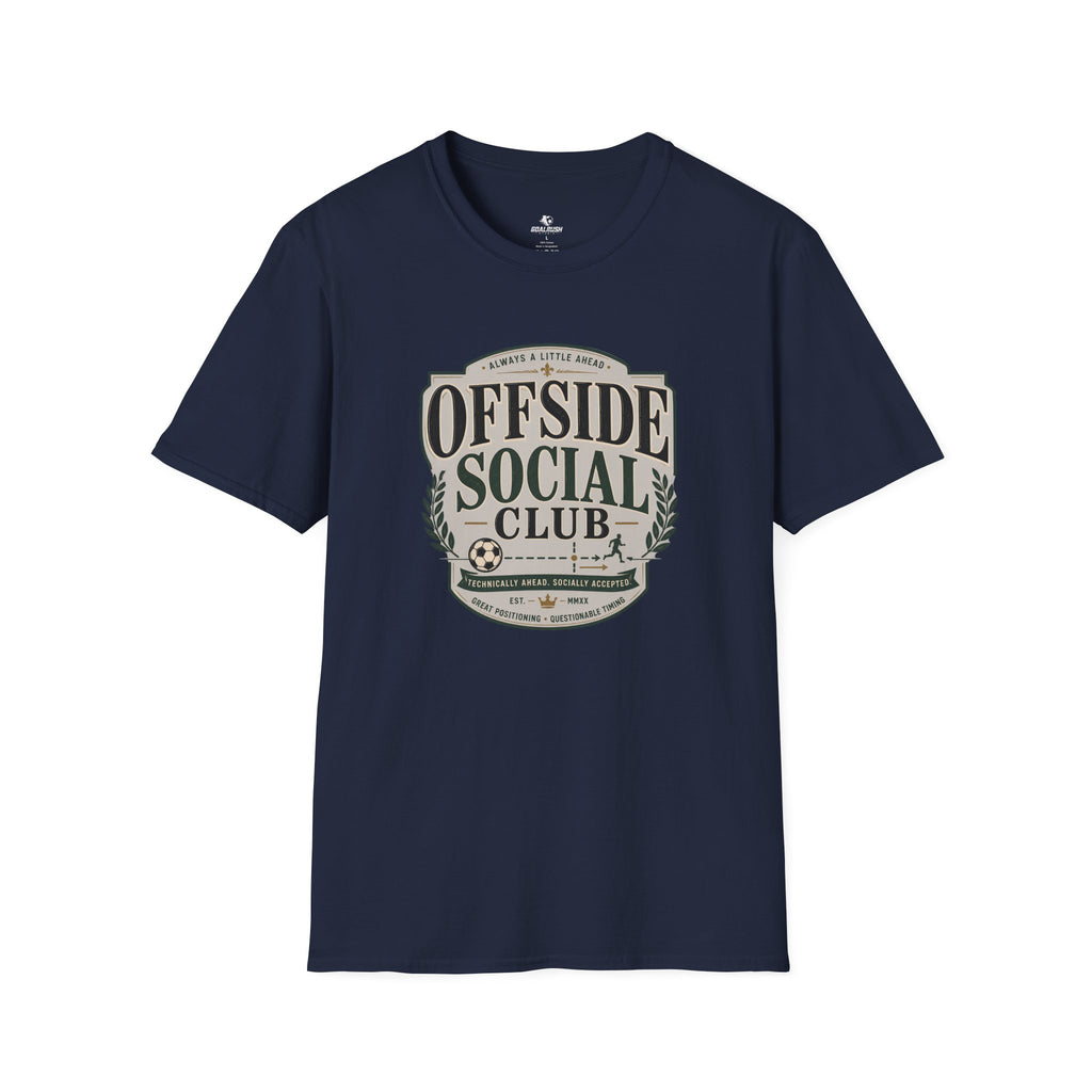 Offside Social Club Funny Soccer T-Shirt