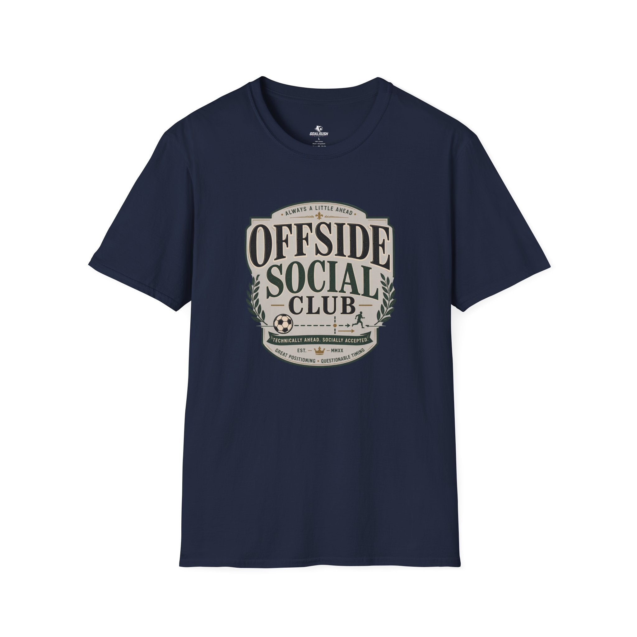 Offside Social Club Funny Soccer T-Shirt