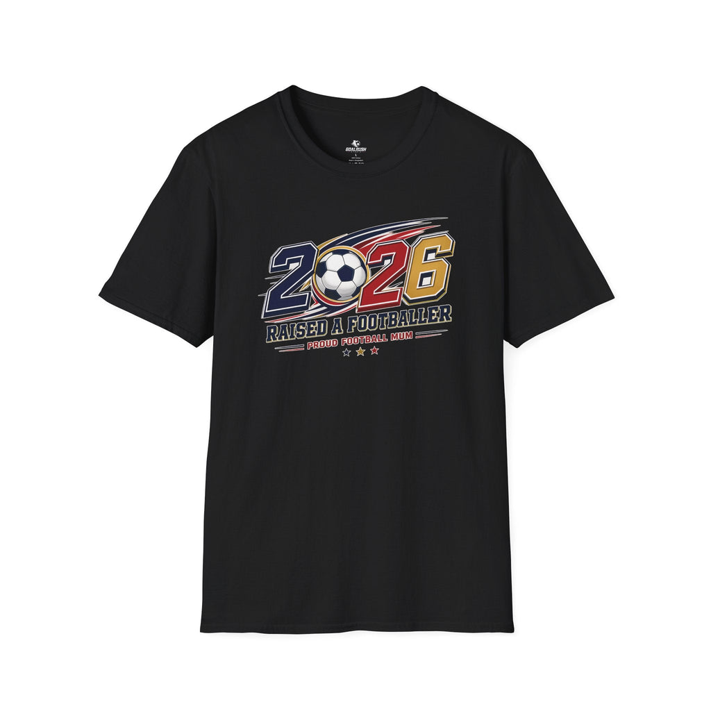 2026 Proud Soccer Mom T-Shirt - soccer fan t-shirt | GoalRush Studio