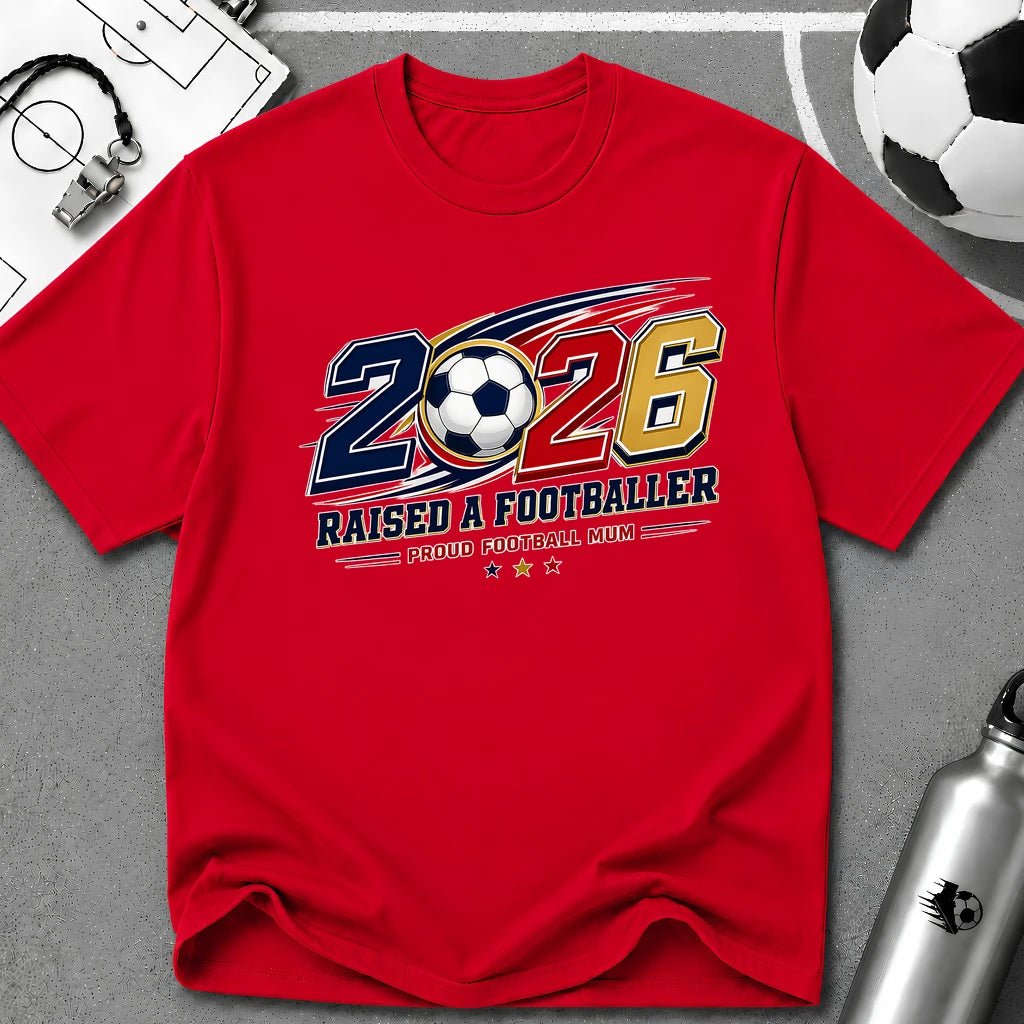 2026 Proud Soccer Mom T-Shirt - soccer fan t-shirt | GoalRush Studio