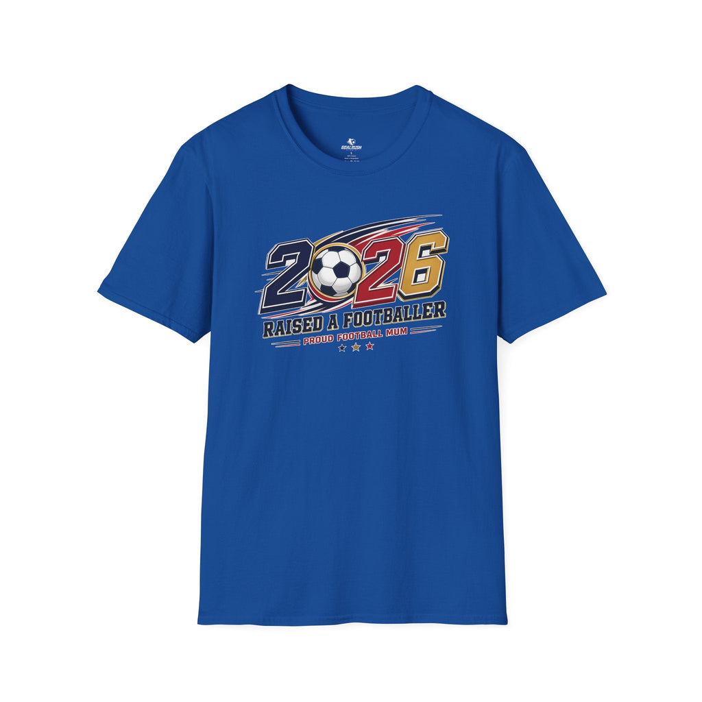2026 Proud Soccer Mom T-Shirt - soccer fan t-shirt | GoalRush Studio