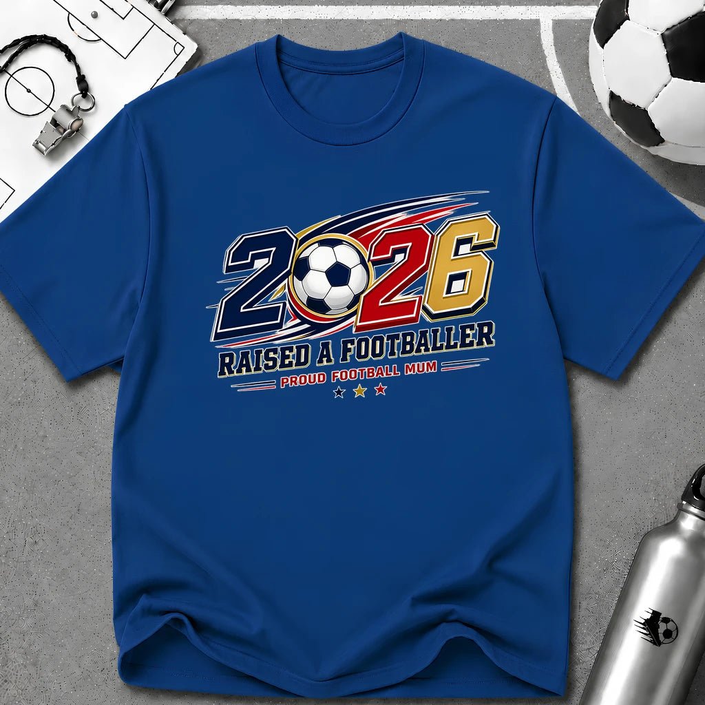 2026 Proud Soccer Mom T-Shirt - soccer fan t-shirt | GoalRush Studio