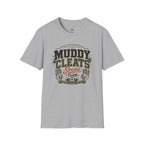 Muddy Cleats Social Club  Funny Soccer T-Shirt