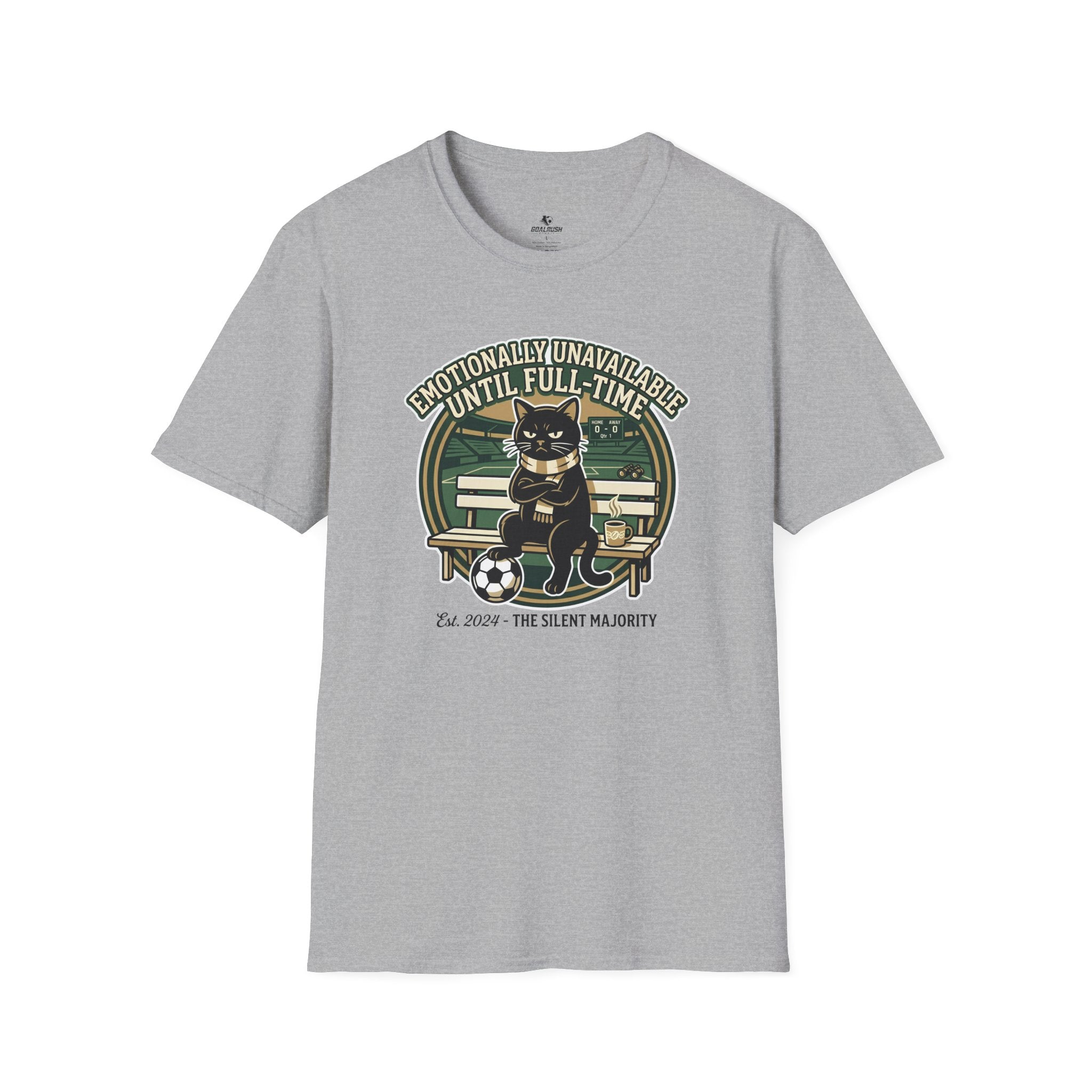 Cat - Emotionally Unavailable Until Full-Time Soccer T-Shirt