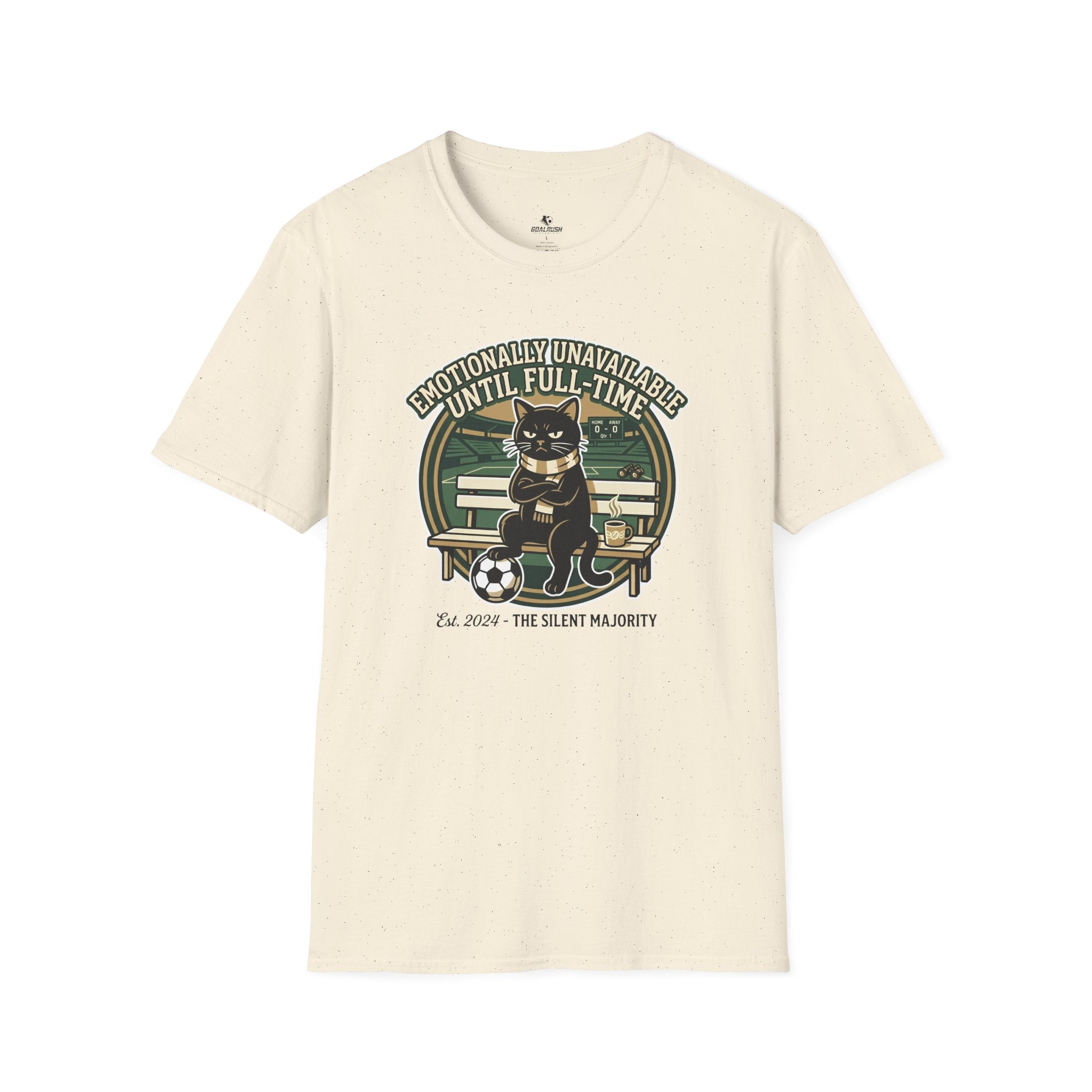 Cat - Emotionally Unavailable Until Full-Time Soccer T-Shirt