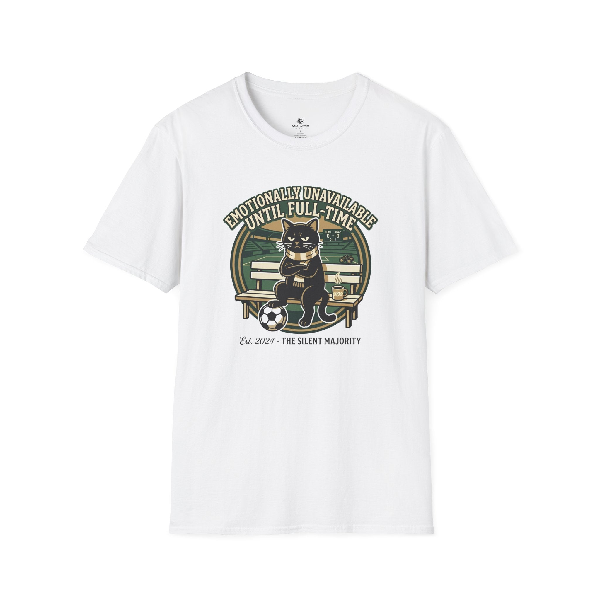Cat - Emotionally Unavailable Until Full-Time Soccer T-Shirt
