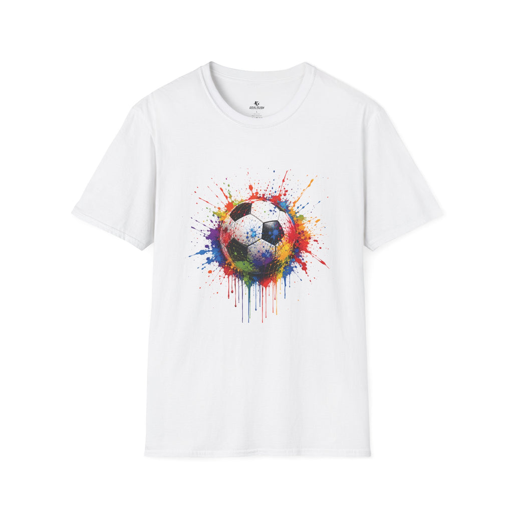 Colour Splash Soccer Ball Graphic T-Shirt
