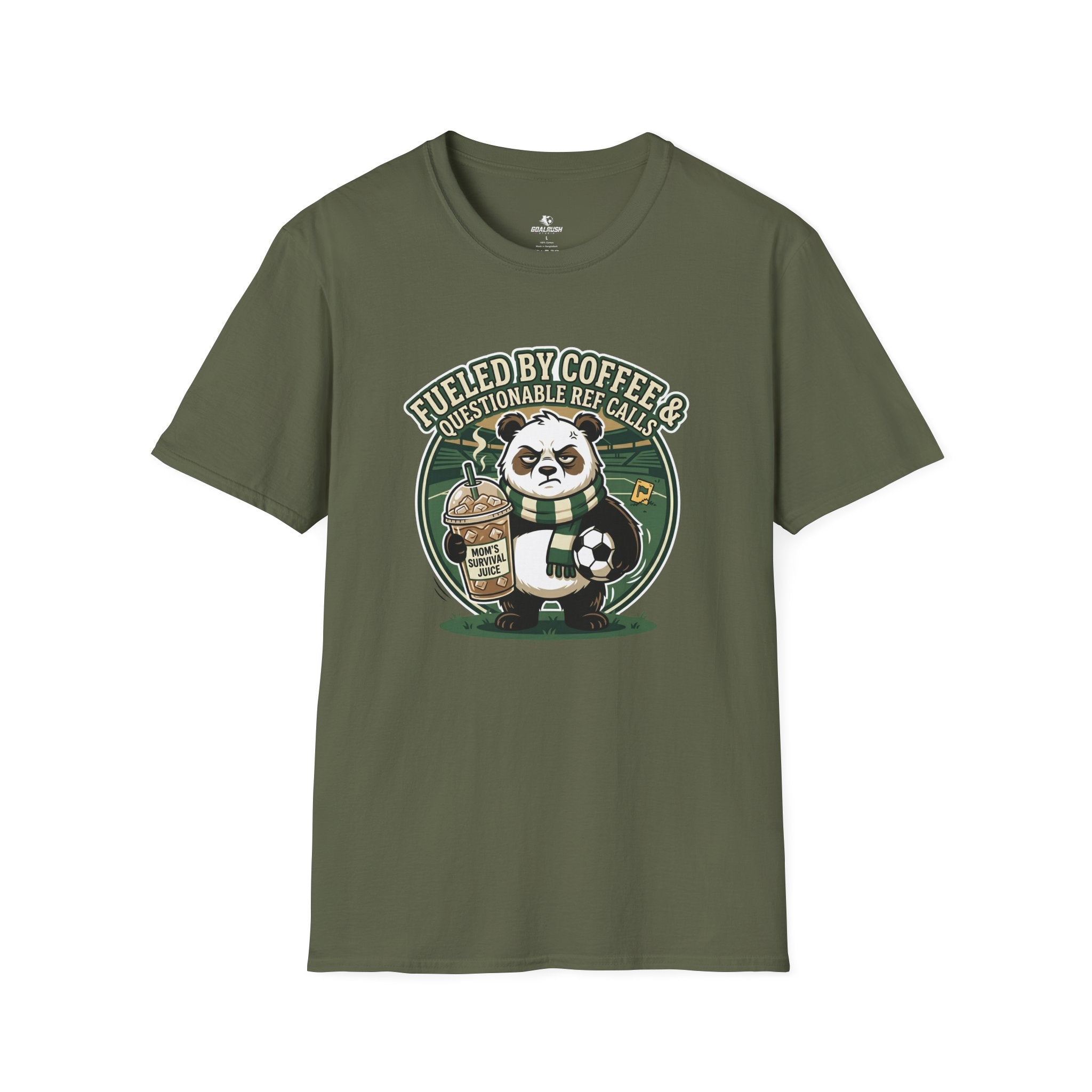Panda - Fueled By Coffee & Questionable Ref Calls T-Shirt