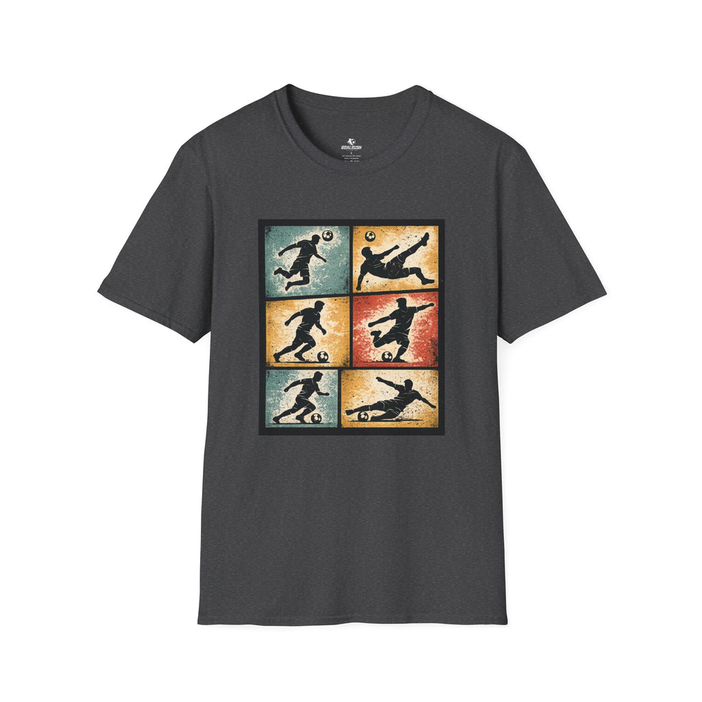 Six Moves Vintage Soccer Silhouette Graphic T-Shirt