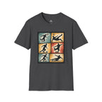 Six Moves Vintage Soccer Silhouette Graphic T-Shirt