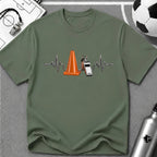 3D Cone and Whistle Line Design T-Shirt - soccer fan t-shirt | GoalRush Studio