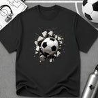 3D Football Breakthrough T-Shirt - soccer fan t-shirt | GoalRush Studio