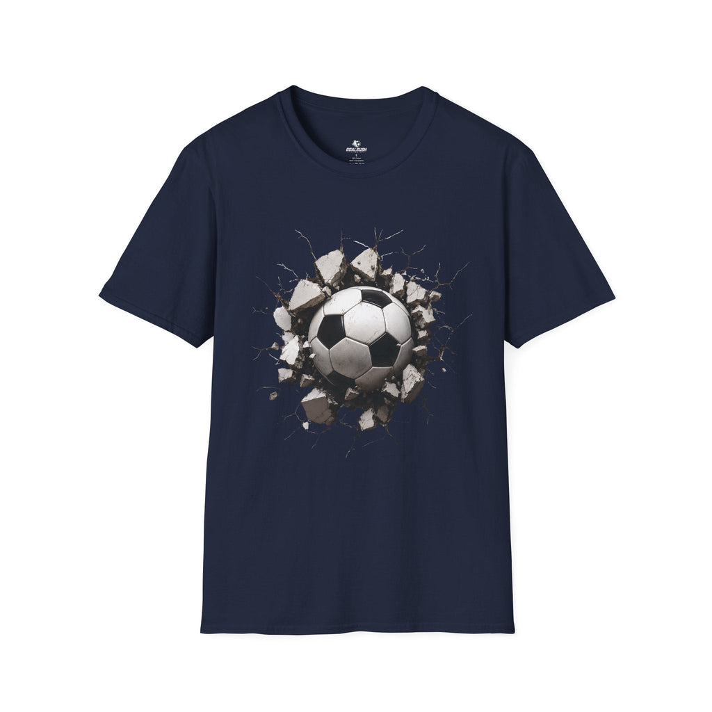 3D Football Breakthrough T-Shirt - soccer fan t-shirt | GoalRush Studio