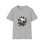 3D Football Breakthrough T-Shirt - soccer fan t-shirt | GoalRush Studio