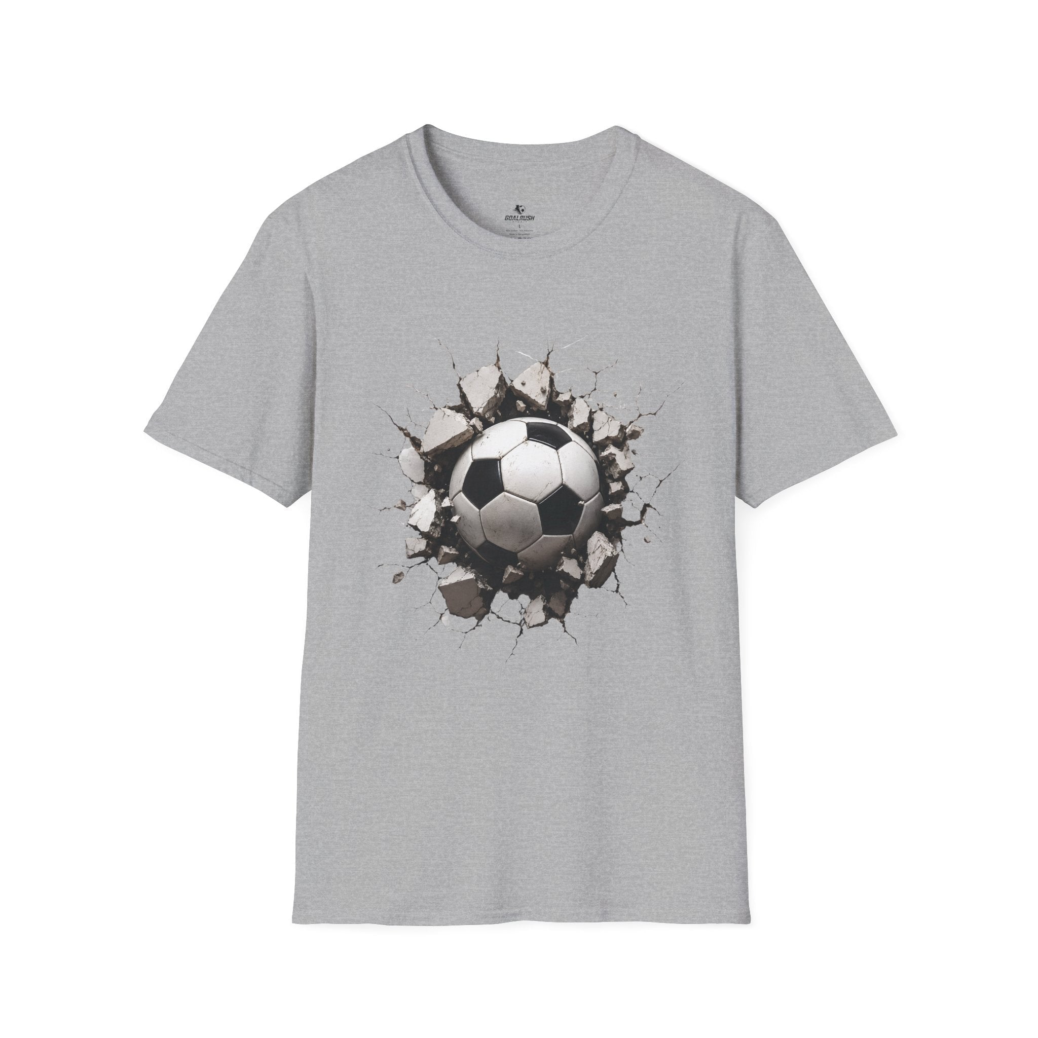 3D Football Breakthrough T-Shirt - soccer fan t-shirt | GoalRush Studio