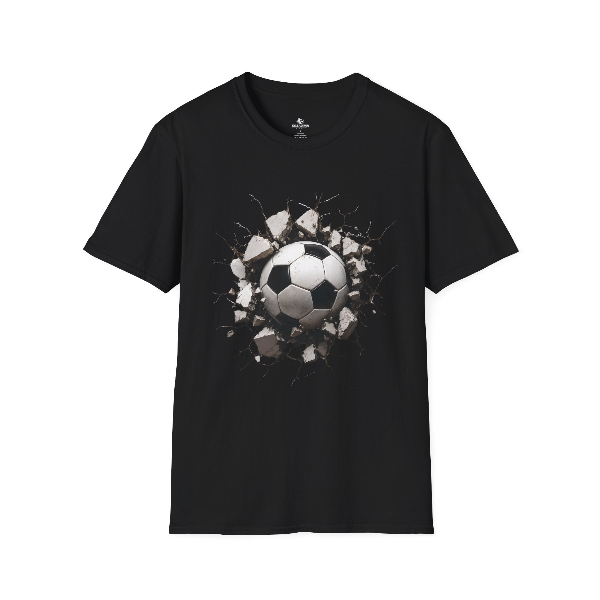 3D Football Breakthrough T-Shirt - soccer fan t-shirt | GoalRush Studio