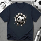 3D Football Breakthrough T-Shirt - soccer fan t-shirt | GoalRush Studio