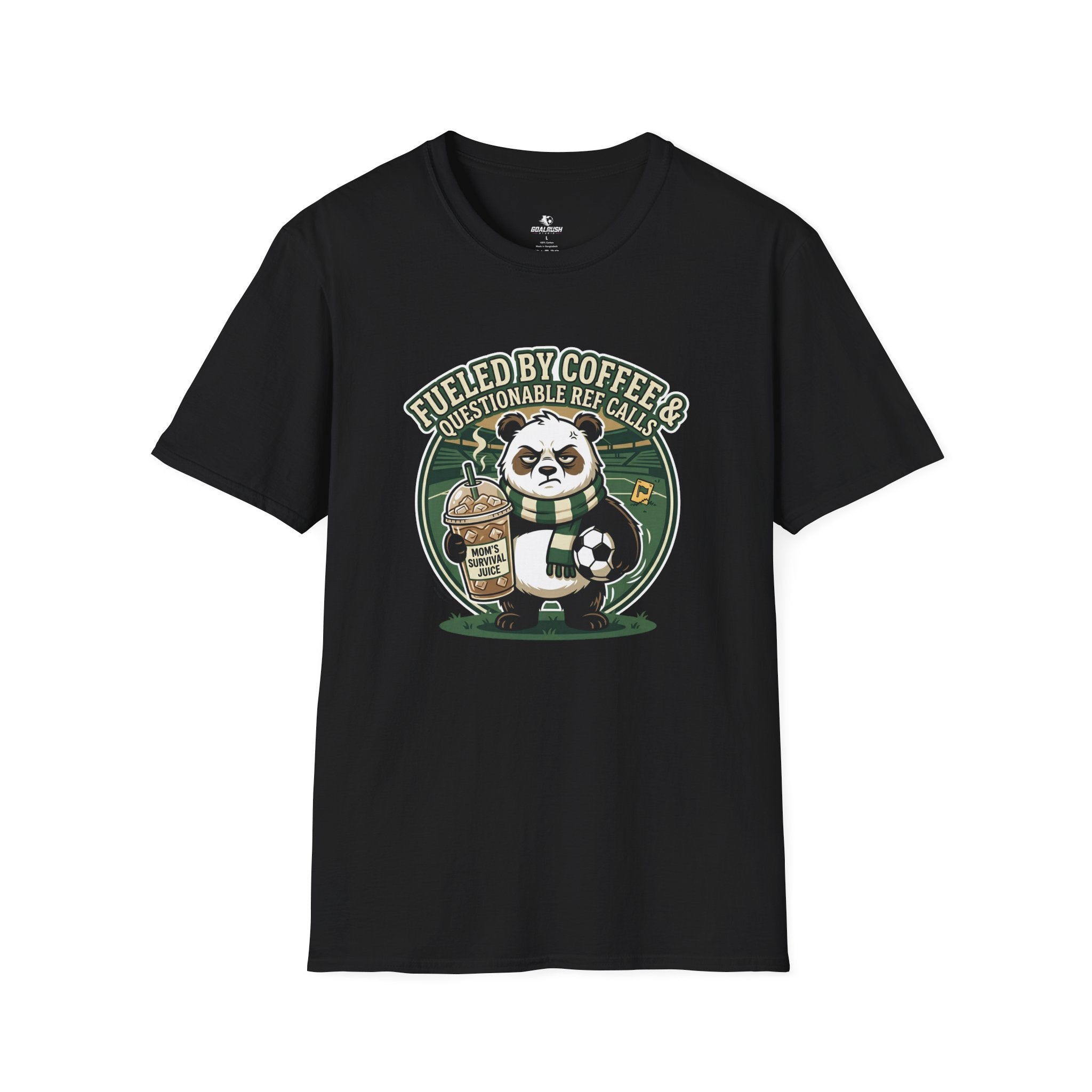 Panda - Fueled By Coffee & Questionable Ref Calls T-Shirt