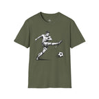Football Striker Sketch T-Shirt