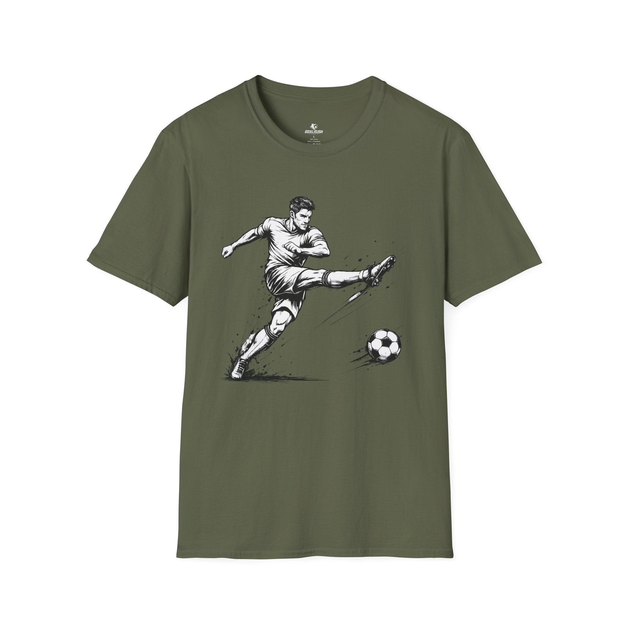 Football Striker Sketch T-Shirt