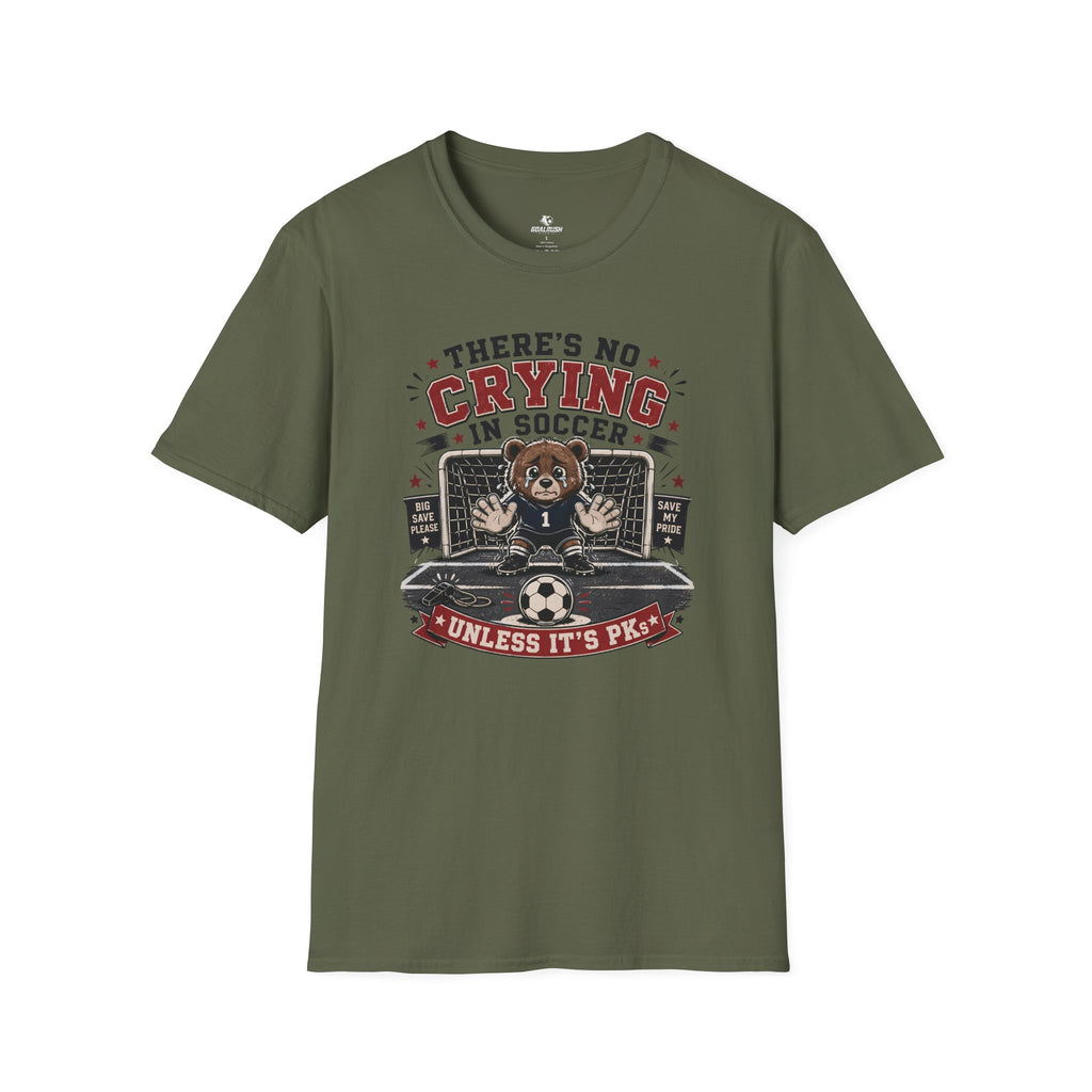 Bear - No Crying In Soccer - Funny Penalty Shootout T-Shirt