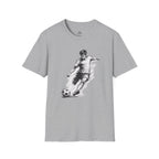 Soccer Strike Pencil Art Sketch T-Shirt
