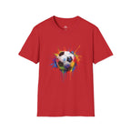 Colour Splash Soccer Ball Graphic T-Shirt