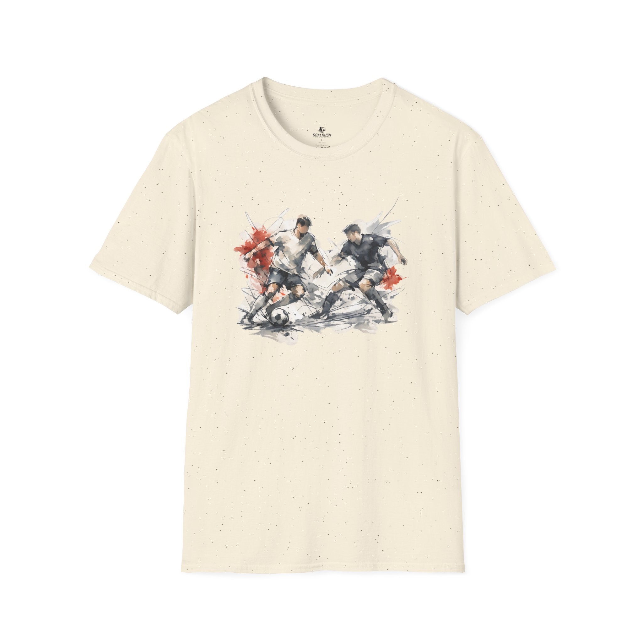 Watercolour Art Soccer Players T-Shirt