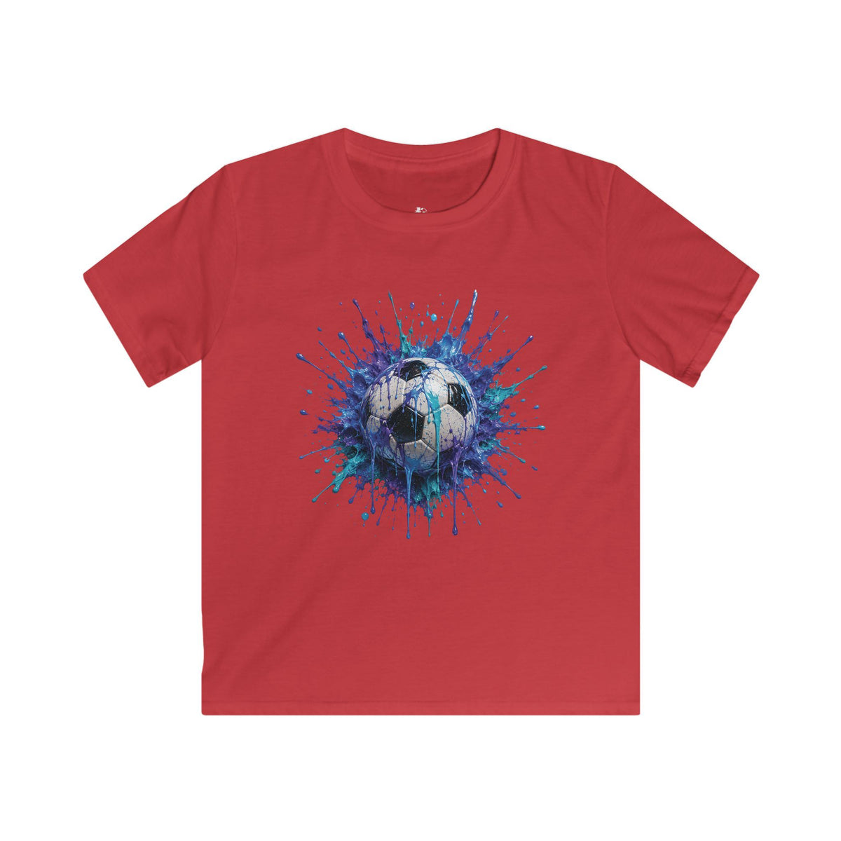 Colorful 3D Splash Tri Color Ball T-Shirt (Kids Size)