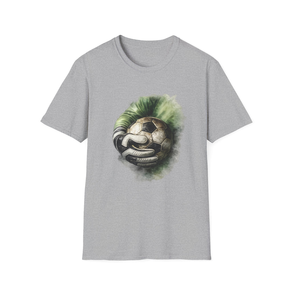 Goalkeeper Glove Soccer Watercolour Graphic T-Shirt