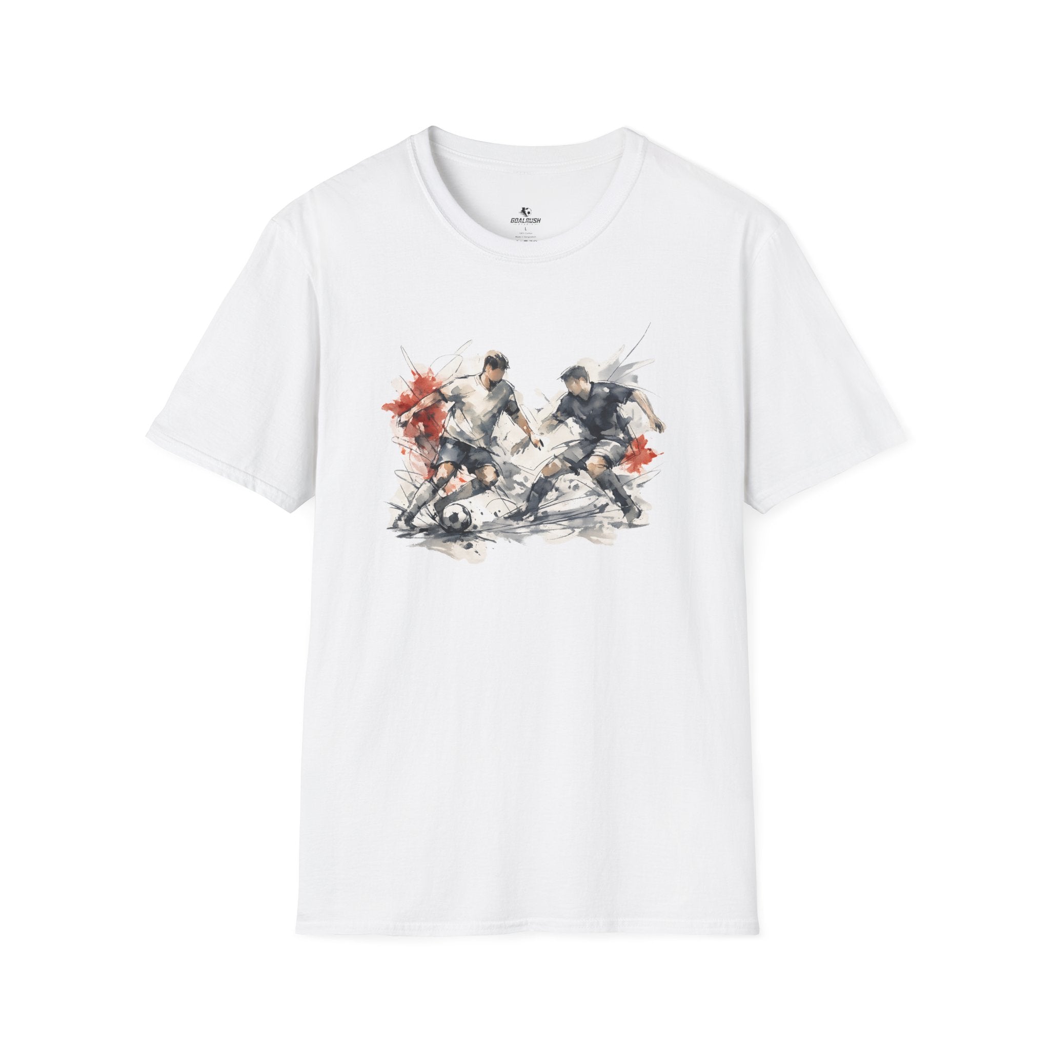 Watercolour Art Soccer Players T-Shirt