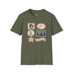 Independence Day - Retro Collage Grid World Cup T-Shirt