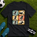 Six Moves Vintage Soccer Silhouette Graphic T-Shirt