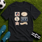 Independence Day - Retro Collage Grid World Cup T-Shirt