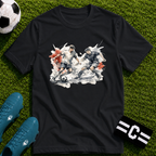 Watercolour Art Soccer Players T-Shirt